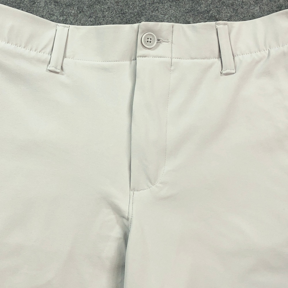 Under Armour Mens Shorts 32x8 Gray Athletic Training Golf Stretch Flat Front - Picture 4 of 13